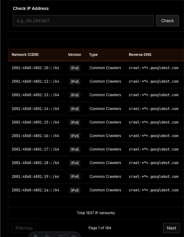 Googlebot IP Addresses: Complete List (Updated Daily from JSON)